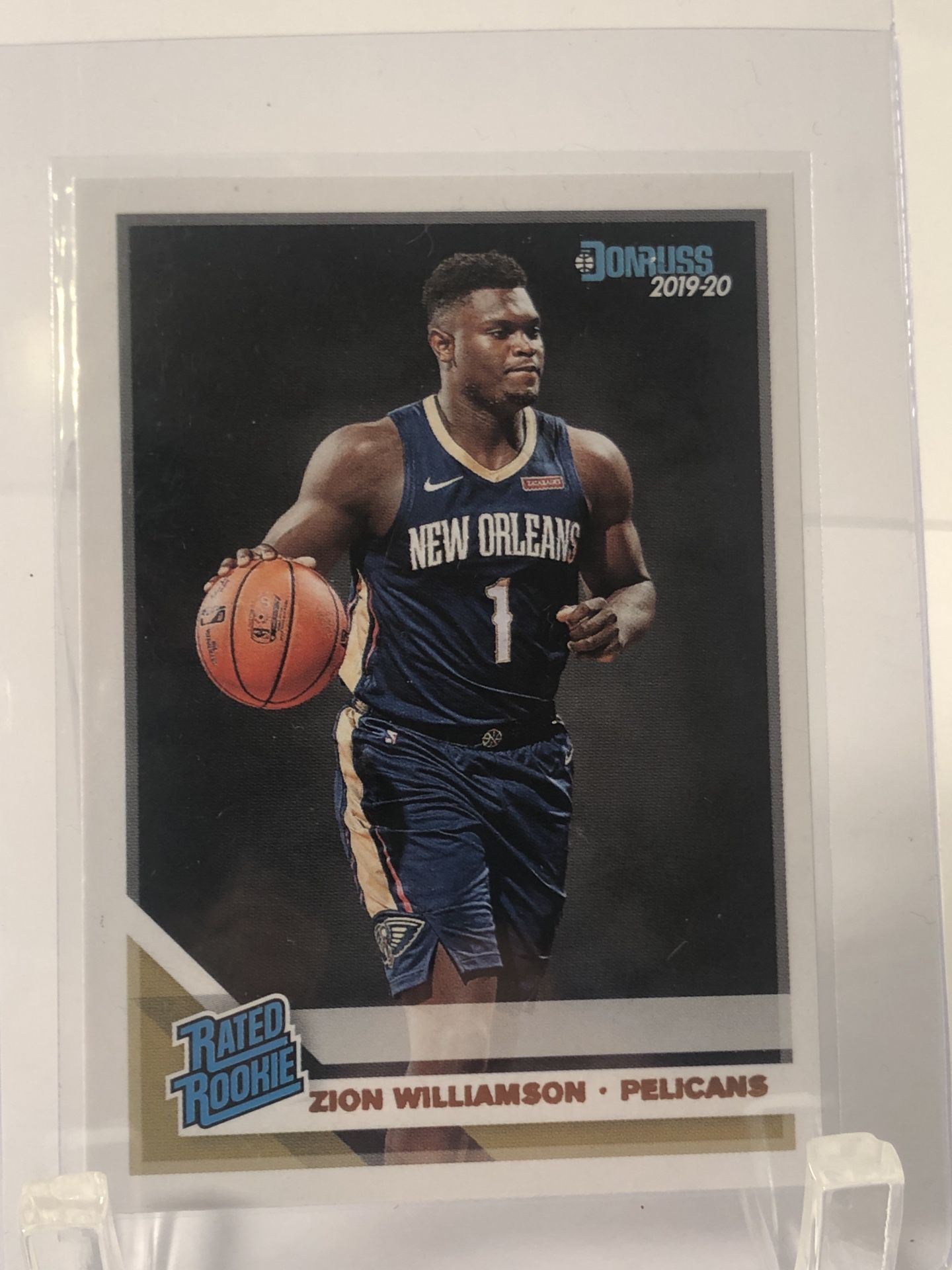 Zion Williamson 2019-20 Donruss Rated Rookie Base #201 RC - Pelicans