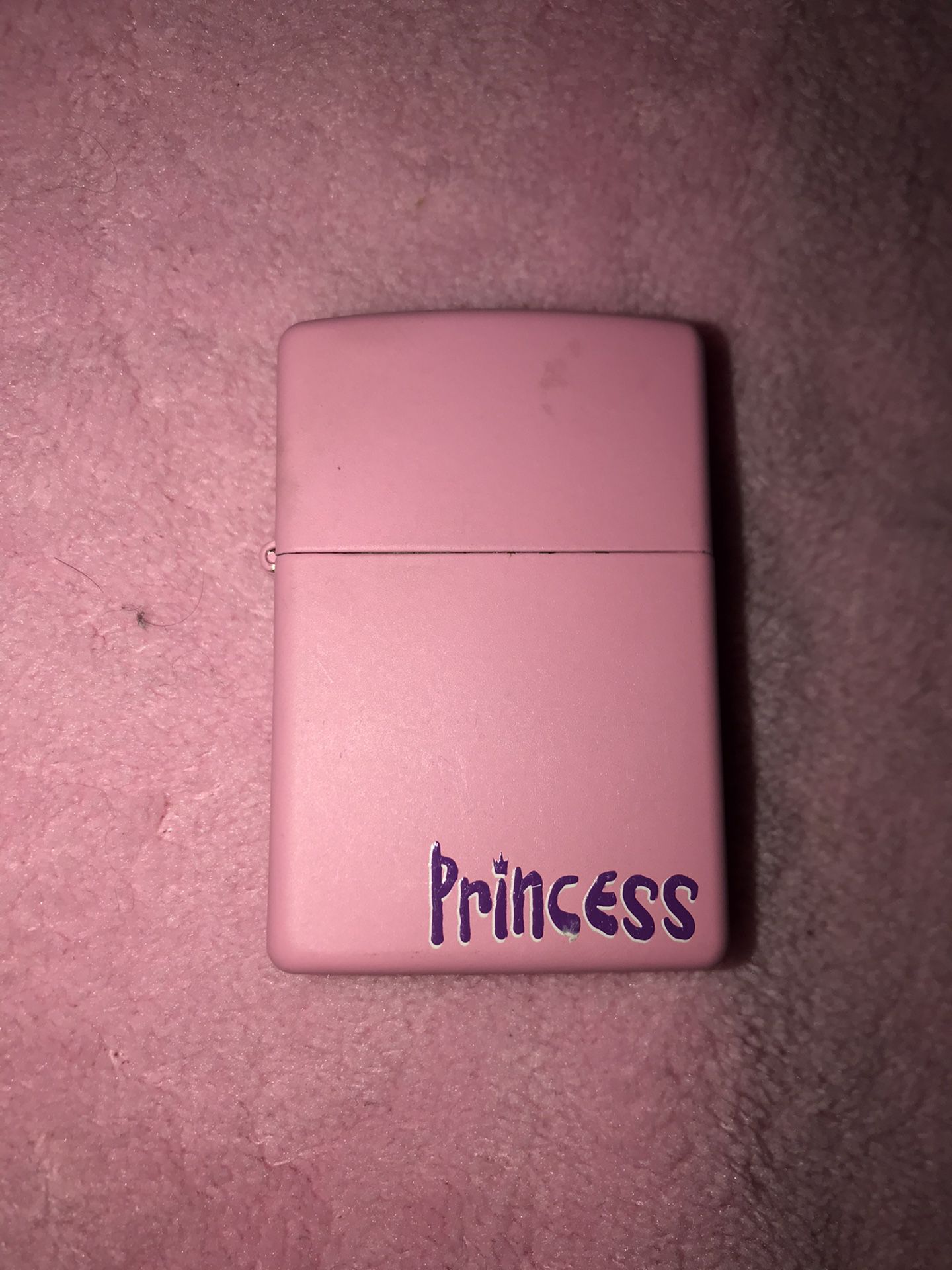 Pink princess zippo lighter