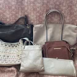 Yellow & Brown Color Band bag & Purses Steve Madden $30/1,