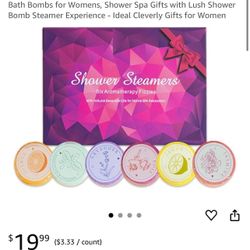 6Pack Shower Steamers Bomb, Aromatherapy Set - Luxurious Bath Bombs for Womens, Shower Spa Gifts with Lush Shower Bomb Steamer Experience - Ideal Clev
