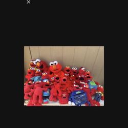 Lot Of Elmo Sesame Street Plushy Collection Some Vintage All Sizes Make Offer 