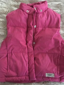 Infant Ugg down pink vest
