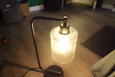 1x 19” Bedside Desk Table Lamp Glass