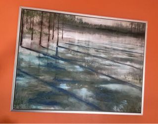 Framed Landscape Painting on Canvas