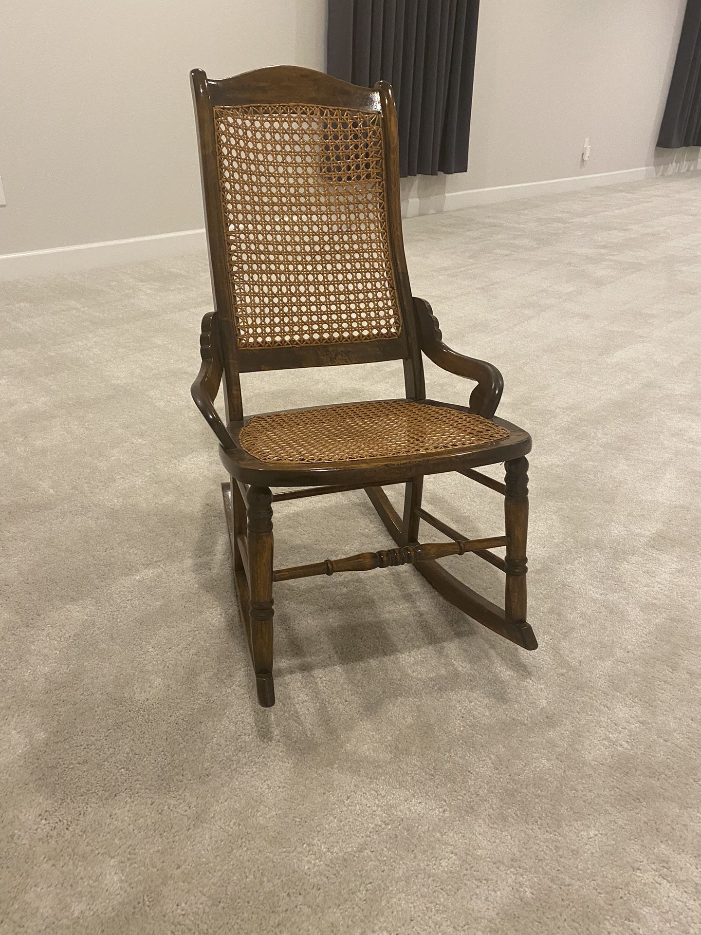Antique, Wicker, Rocking Chair