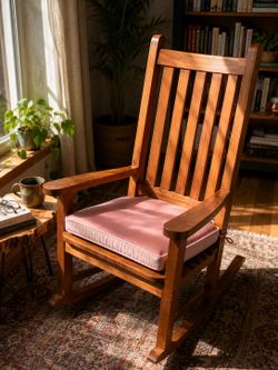 Solid Hardwood Mission-Style Rocking Chair
