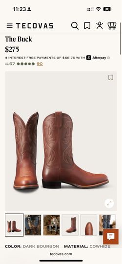 Men’s TECOVA boots Size 14
