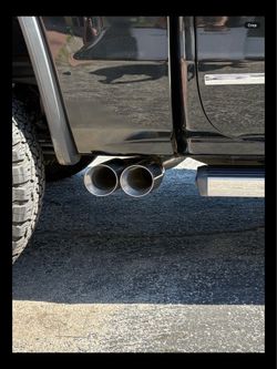3 inch performance truck muffler / exhaust side exit dual tip 3 inch performance truck exhaust side exit dual tip