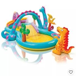 Kids Swimming Pool With Slide And Toys, Pool