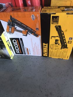 Dewalt and rigid nail guns