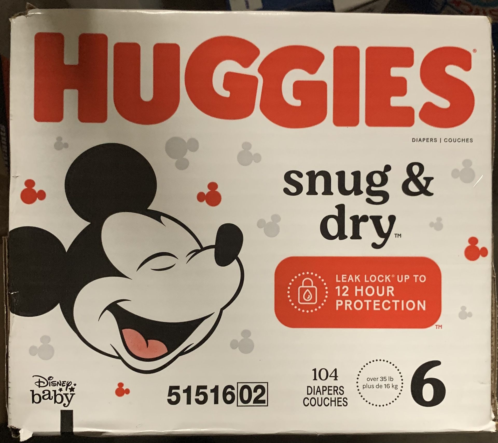 HUGGIES SIZE 6  Firm Price $37