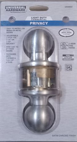 Universal Hardware Light Duty Commercial Privacy Door Knob UH40057 New