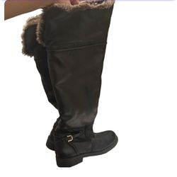 Sam Edelman tall black leather boots 8