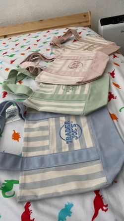 blue brown pink green trader joe’s bag all in one