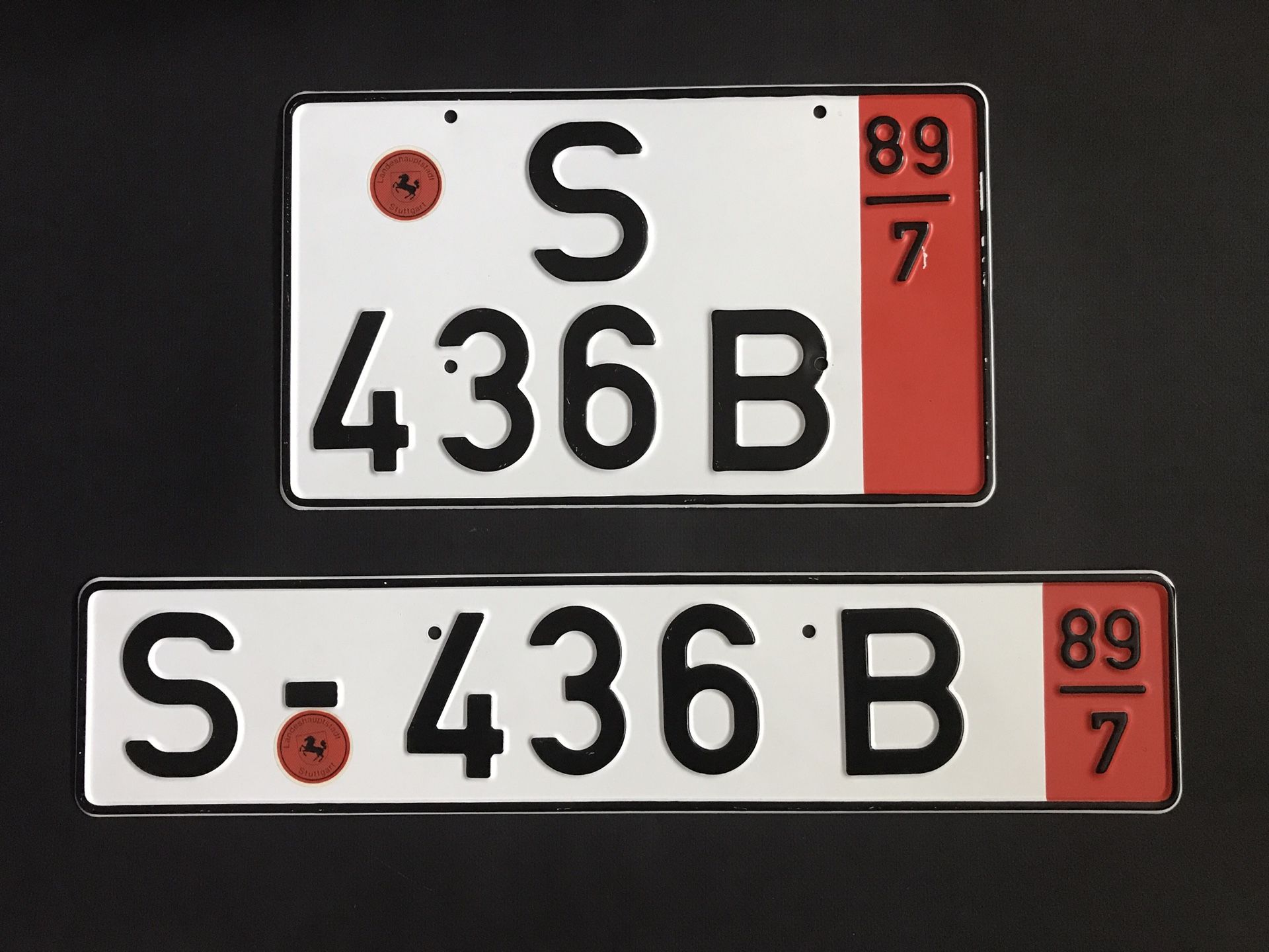 Rare! Porsche German License Plates