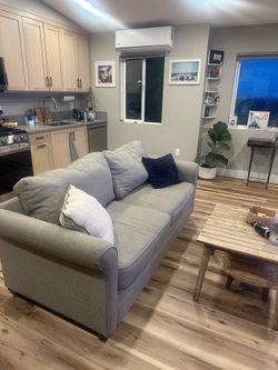 Amazing light gray loveseat/ couch