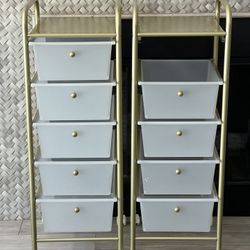 Reduced! 5-drawer Rolling Storage Organizer Cart (wheels / rolling)