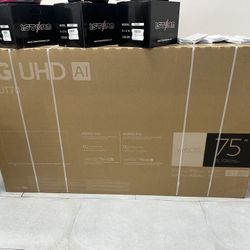 LG 75” 4K HD TV! Finance For $50 Down Payment!!