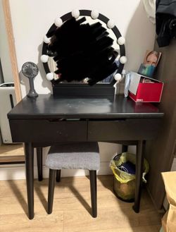 Vanity with lights