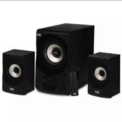 Acoustic Audio Home 2.1 Speaker System with Bluetooth/Optical/USB/Aux/SD a227