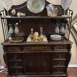 Dark Wood Hutch