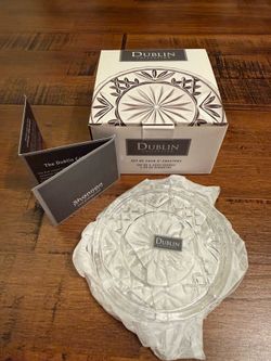 Shannon by Godinger Dublin Collection Crystal Coasters