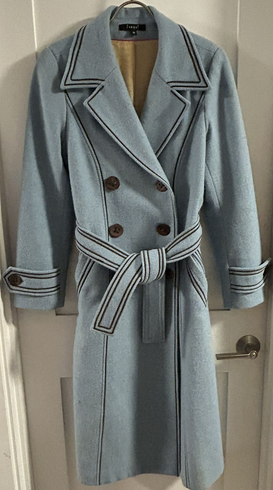 Vtg Harris Tweed Wool Trench coat Women’s 10