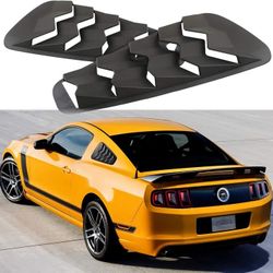 Side Window Louvers Windshield ABS Matte Black Sun Shade Cover GT Lambo Style for Ford Mustang 2005-2014