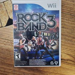 Rock Band 3 Nintendo Wii - Complete CIB. Includes Set List