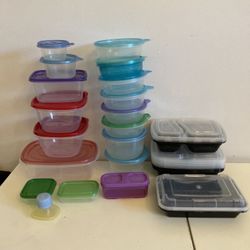 *$15* For 30 Food Storage Containers & 1 Portable Salad Dressing Container