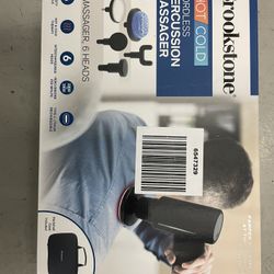 NEW Brookstone Hand Held Cordless Massager 