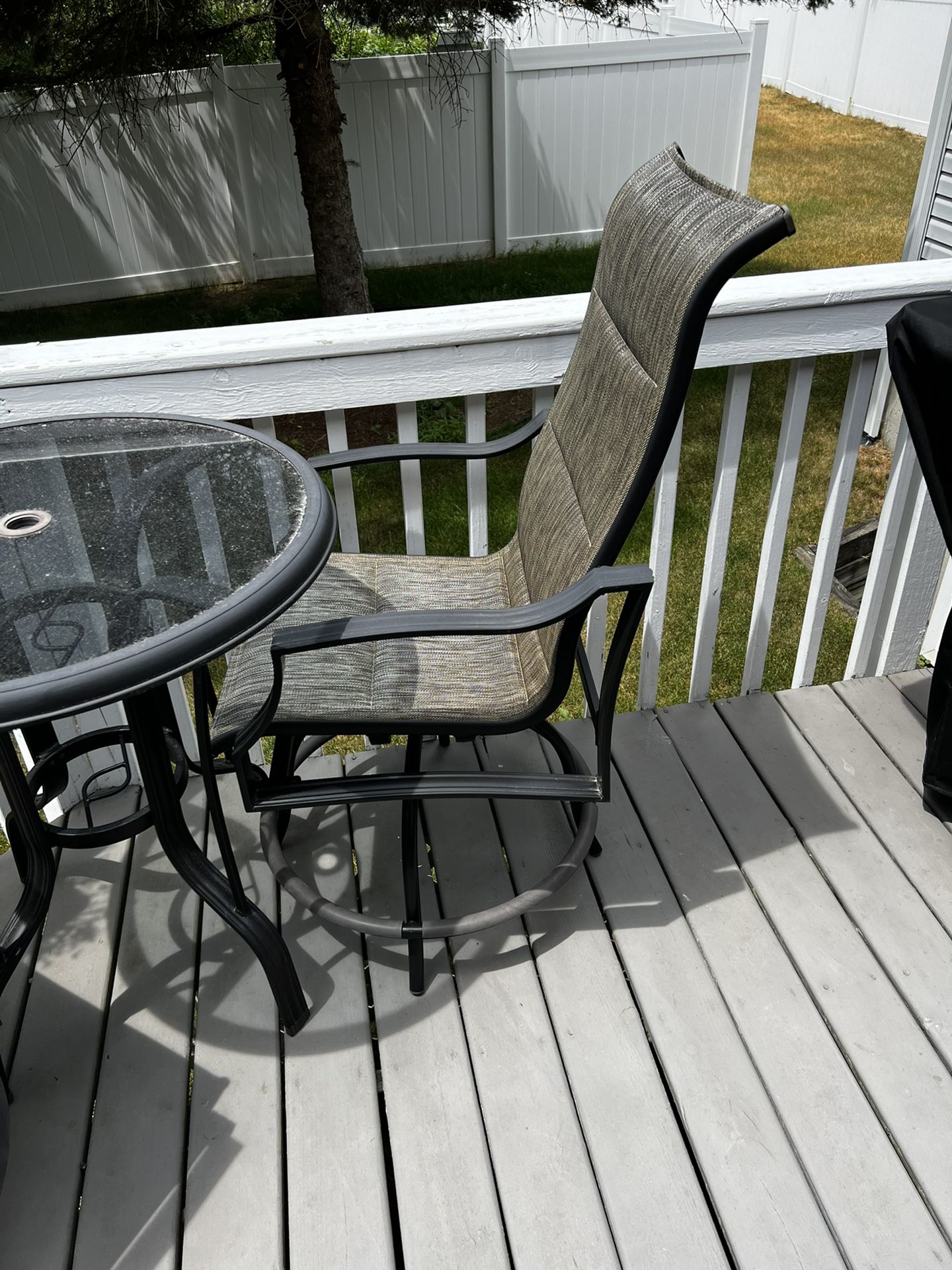 Bar Table And Two Swivel Chairs