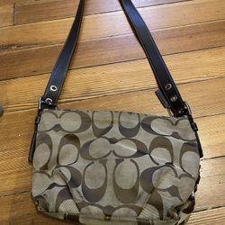 Coach Medium Brown Shoulder Or Crossbody Bag