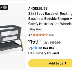 Brand New Baby Bassinet  100