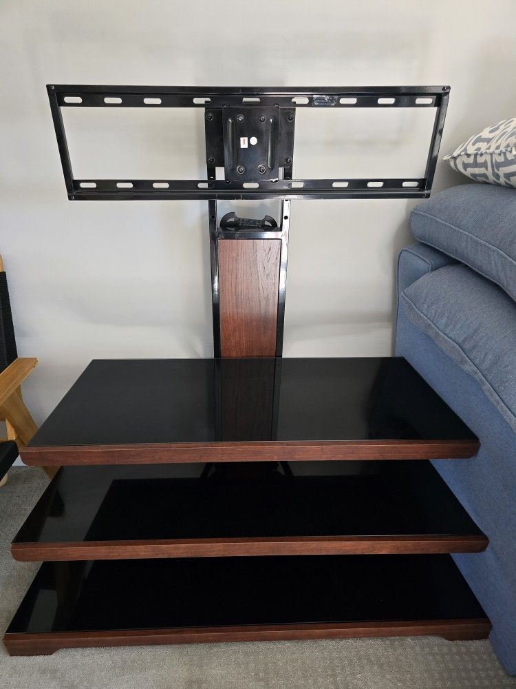 Media Console With Open Shelves - TV Stand