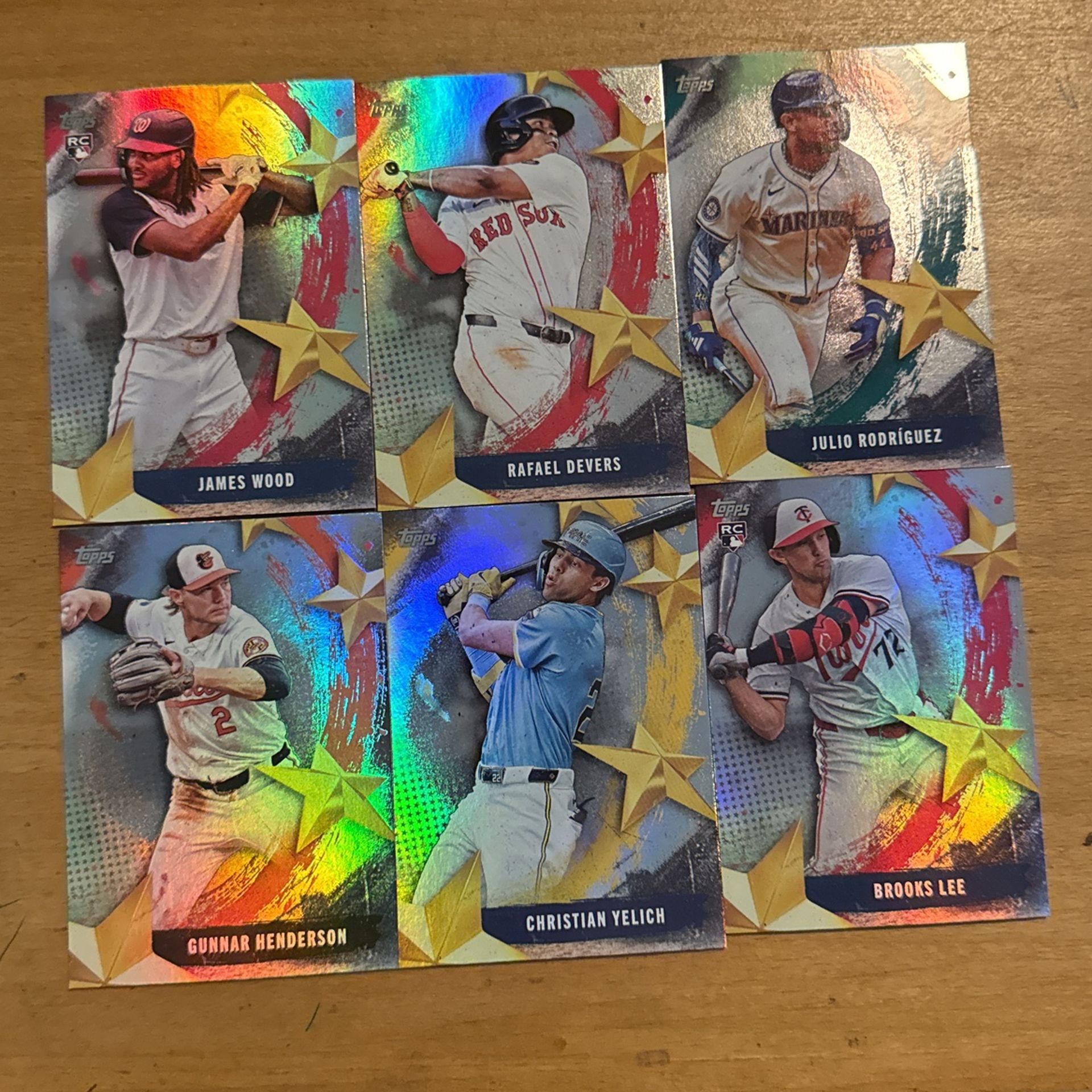2025 TOPPS LOT OF 13 STARS OF LEAGUE BASEBALL CARDS