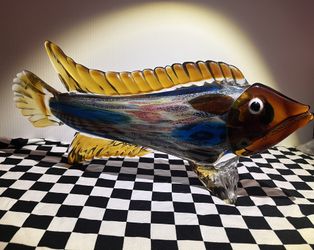 Large Murano-style Glass Fish