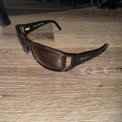 PRADA Black & Brown Sunglasses One Size