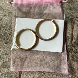 Black Stainless Steel Hoops
