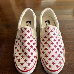 VANS Skateboarding LX Classic Slip On 98 Red Stars