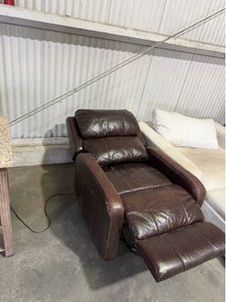 Electric leather recliner