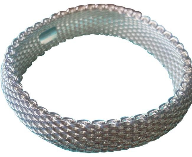 A, AUTHENTIC ORIGINAL SILVER MESH BRACELET