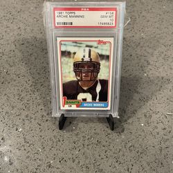 1981 Topps Archie Manning #158 PSA 10 GEM MT SAINTS 