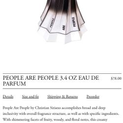 Christian Siriano Perfume - People Are People