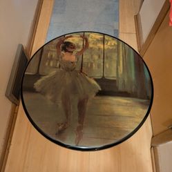 "Dancer In Front Of The Window" By Edgar Degas Side Table