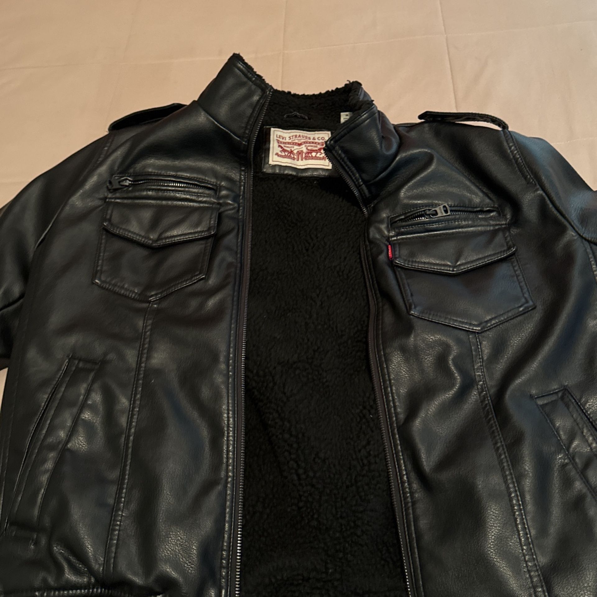 Levi Strauss Leather Jacket (medium)