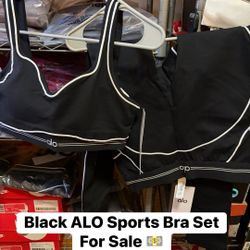 Black Alo Sports Bra Set