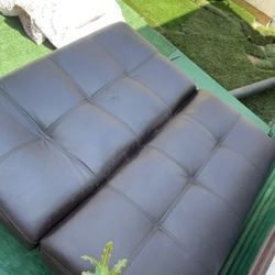 Dark Brown Fold-Out Couch