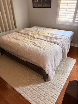 King size bed frame and mattress