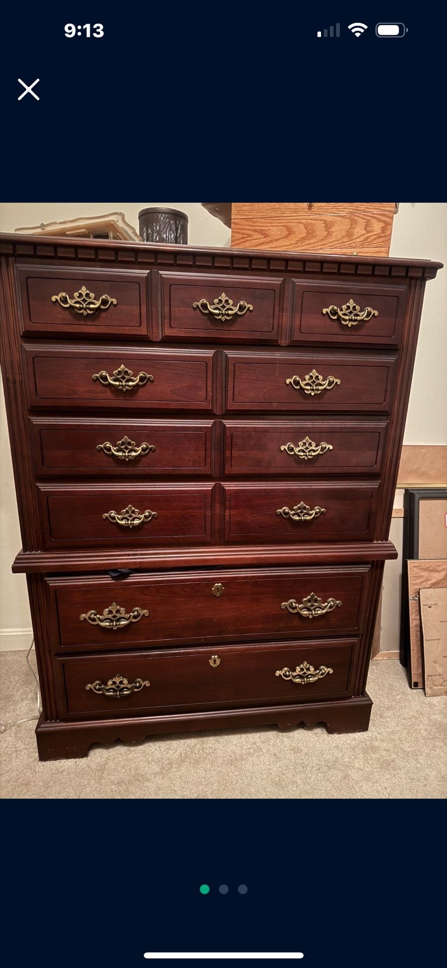 Antique Cherry 7 Piece Bedroom Set
